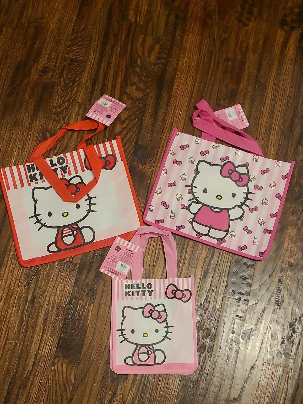 Hello Kitty Tote Bags - Pink and Red Designs